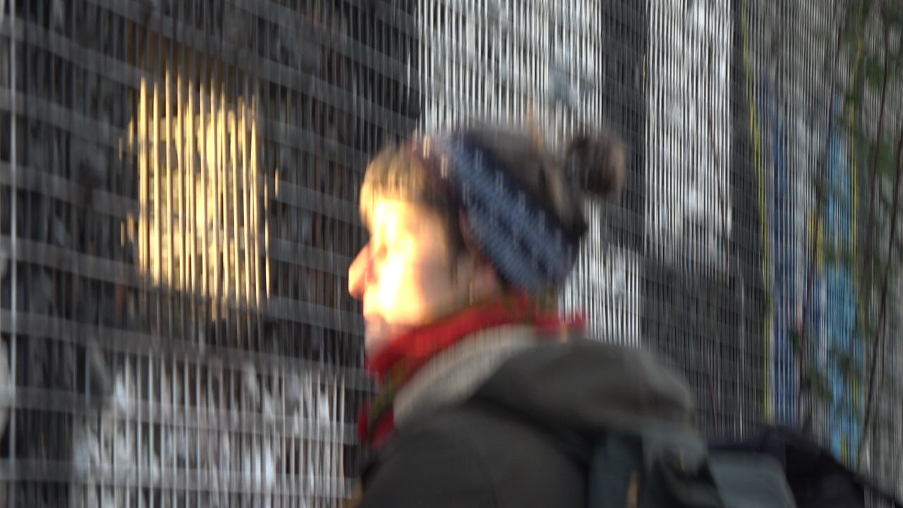 Katy staring into the sun