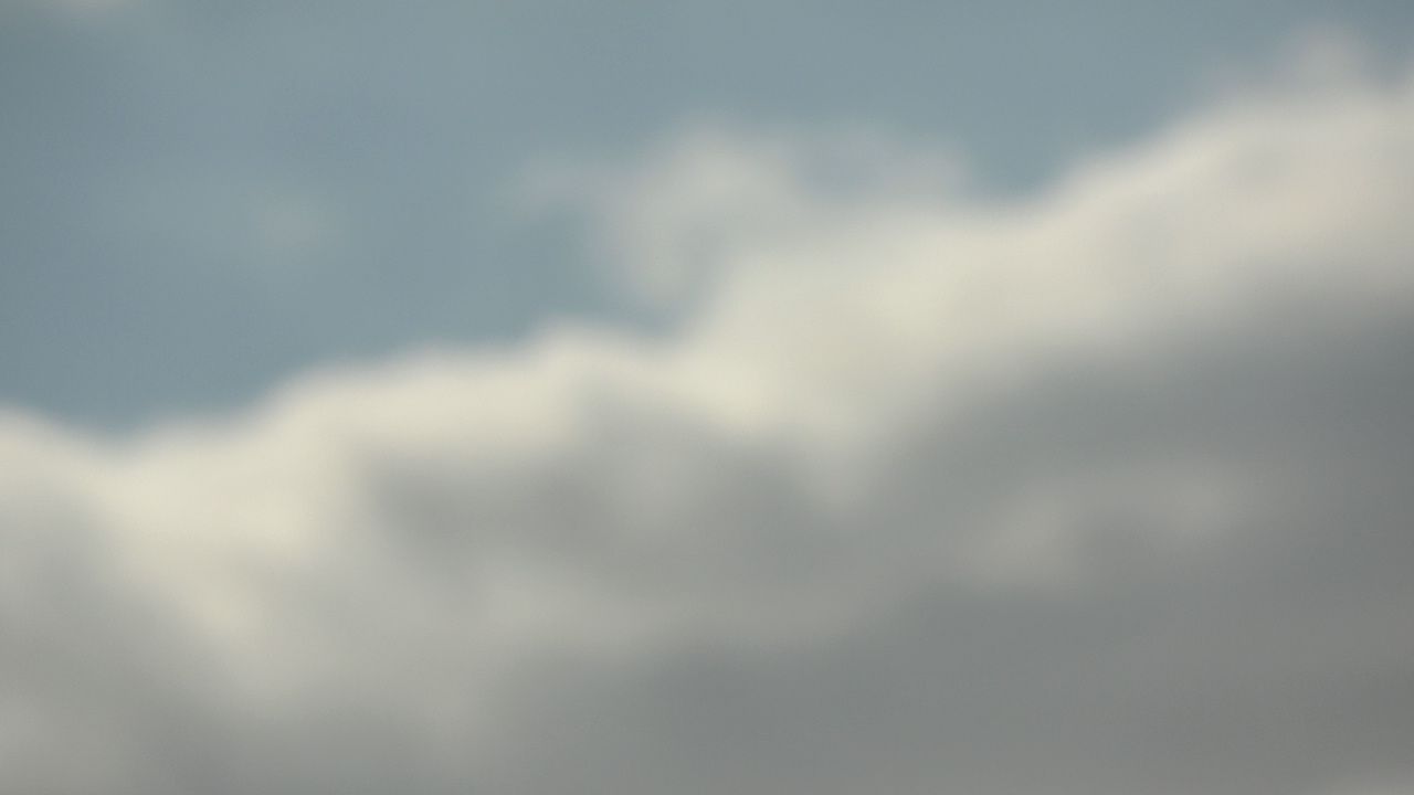 Blurry clouds in the sky